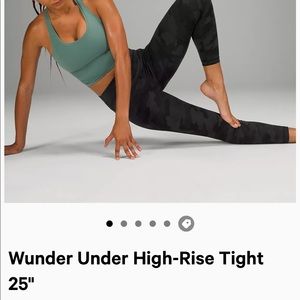 Lululemon Camo Wunder Under High Rise Tight 25’’